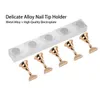 Falsk nagel Display Stand Holder Setnail Art Practice Holder Gold Magnetic Nail Show Shelfnail Practice Stand HolderManicure 4736976