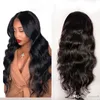 En dentelle complète 100 Real Human Hair Wig for Black Women Body Wave 180 18 Remy Brazilian invisible préparée8987531