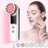 Facial Daily Skin Care Device - 7 Färg LED Photon Light Micro Aktuell terapi - All typ av hud mjuk rosa