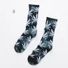 新しいTiedyed Crew Socks Cartoon Plantlife Socks for Men Men Migs Big Children Cotten Skateboard Hiphop Leaf Sport Socks C64554084586