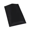 12x18cm Flat Black Metallic Open Top Bags w/ Tear Notches heat seal Aluminium Foil mylar food storage packaging bags