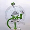 리사이클러 봉 물 담뱃대 DAB 조작 HEADY BONGS 오일 장비 물 파이프 유리 파이프 토네이도 버블 러 미니 흡연 물 담뱃대