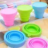 Opvouwbare Silicone Cups Draagbare Telescopische Inklapbare Intrekbare Cup Snoep Outdoor Camping Travel Servies Vouwen Cup Wijnglas LT576