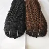 CE certificated silver gray hair extensions 80g 100g 120g/piece human grey hair weave brazilian kinky curly gray blonde brown hair weaving