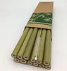 Användbar bambu dricksstrålar återanvändbart parti kök + ren borste 13st / set användbar köksredskap 2 färger 4928