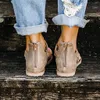 2021 Yaz Plaj Kadınlar Düz Sandalet Slaytları Chaussures Femme Clog Artı Casual Çevirme Ayakkabı Kadın 02
