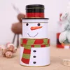 New Christmas Gift Bags Decorations Three-tier Tinplate Candy Jar Gift Holders Biscuit Box Children Creative Wrapping Supplies