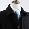 Misto lana da uomo Cappotto di lana da uomo Giacche spesse in pile Giacca invernale Uomo Cappotti caldi Abbigliamento da lavoro Giacca a vento con pelliccia staccabile Col