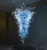Lámparas Lámparas de araña turcas Sombra azul Fuente de luces LED Decoración de arte europeo Lámpara de cristal soplado de Murano de estilo italiano a la venta