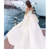 Romantyczny szampana boho Suknie ślubne z rękawami Cap Dubai Arabskie Aplikacje Suknie ślubne Sheer Back Tulle Sukienki ślubne 2019