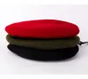 Nouvelle armée britannique béret chapeau Type officiers laine hommes dames marin danse béret chapeau casquette doublé cuir Band272T