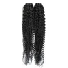 Malaysische verworrene lockige Haarverlängerungen, menschliches Haar, Weben, natürliche Farbe, 1/2 Stück, nicht Remy, lockiges Haar