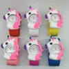 Nieuwste Roze Kid Horloge Eenhoorn 3D Cartoon Horloges Rubber Slap Klap Horloge Siliconen Band Leuke Kinderen Klok