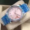 Relógio da moda 36 mm automático movimento mecânico pulseira relógios femininos masculinos relógios de diamante relógios de pulso