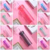 6styles quentes 16 oz coloridos copos de plástico transparente para água potável copo palha duplas copos garrafa de água com T2I51085 palha