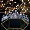 Nieuwe Modieuze Prinses Zirkoon Tiara's Sweet 16 Meisjes Eenvoudige Bruiloft Haaraccessoires Dames Bruidskronen Kristallen Tiaras3069031