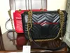 designer Women marmont Shoulder Bags Classic Pu Leather Gold Chain Bag Handbag Tote Bags Messenger Handbags grr