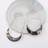 10Pair/lots Acrylic moon hoop earrings for women Modern Jewelry Vintage fashion woman female