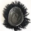 Ludzka fave Toupee Hairpiece dla mężczyzn Afro Curly Toupee Pełna Pu Męska Powacznia System wymiany Wysokiej Jakości Remy Hair Skin Men Peruka
