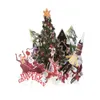 3D Up Kartlar Mutlu Noeller Origami Kağıt Lazer Kesme Kartpostalları Hediye Tebrik Kartları El Yapımı Boş Renkli Noel Tree6784041