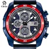 PVD BLÅ OCYSA Luxury Caesar Fashion Man Quartz Movement Chronograph Waterproof Sport Male Mens Designer Watches armbandsur Watc4515727