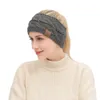 Orelha 21Colors malha Crochet Headband Mulheres Winter Sports Headwrap Hairband Turban cabeça banda Warmer Beanie Cap Headbands