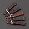 Eache Handmade Wax Oil Skin Watch Straps Vintage Genuine Leather Watchband Calfskin Watch Straps Different Colors 18mm 20mm 22mm T214O