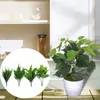 Grande 30cm sempre -verde de planta artificial, plantas vidas em vaso em vasos de plástico árvore verde home jardim decoração de escritório decoração de casamento