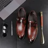 abiti formali scarpe aziendali da uomo scarpe con cinturino monaco blu scarpe italiane da uomo a punta moda di grandi dimensioni sapato oxford masculino 2019