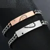 Couple bracelet gift for his matching stainless steel love puzzle set with zircon bracelet his queen her king jewelry