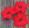 20CM Artificiale Rosso Natale Fiore Poinsettia Capolini Capodanno Decorazioni per feste a casa Forniture Ornamento pendente a goccia di Natale