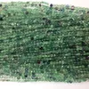 本物の自然な澄んだ緑色の蛍石の手押しされた平らなコイン小さなビーズのネックレスまたはブレスレット4mm 5mm 6mm 06170