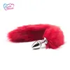 Sweet Dream Faux Fox Tail Anal Plug Acciaio inossidabile Butt Plug Coda Giocattoli del sesso per le donne Prodotti del sesso per adulti Dw-107 Y190716