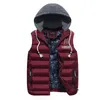 New Mens Winter Sleeveless Jackets Fashion Casual Thick Vests Men Hoodie Coats Male Cotton Padded Warm Slim Waistcoat