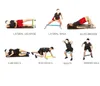 Yoga pilates bandas elásticas de entrenamiento 5 niveles naturaleza látex resistencia banda tubos deportes fitness bucles 5pcs / set cuerdas expansor para piernas cadera