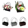 Sac de fleurs en plastique étanche PVC fleur cadeau emballage boîte Festival mariage panier floral