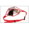 Fashion Girl Women PVC Clear Waist Pack Fanny Pack PVC Solid Transparent Strap Adjustable Chest Bag Black Red Gray Blue 4 Colors