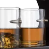 1000ml Luksusowy Duży Kreatywna karabin Pistolet Whisky Decankter Set z drewnianą bazą