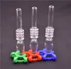 10mm 14mm 18mm quartz tip met keck clips voor mini quartz titanium tips Nail Glass Water Bongs Pipes DAB Olierouts