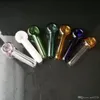 Pot de fumée de couleur mixte avec logo, gros Bongs tuyaux de brûleur à mazout conduites d'eau tuyaux en verre plates-formes d'huile fumer livraison gratuite