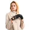 Harssidanzar Womens Touchscreen Luxus italienische Lammleder-Lederhandschuhe Ungefüttert Vintage Fertig