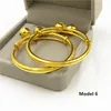 Baby Bangles Adjustable Size Yellow Gold Plated Bells Bangle for Baby Kids Nice Gift261t