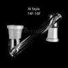 10 estilos de adaptador suspenso de vidro masculino feminino 14mm 18mm a 14mm 18mm adaptadores suspensos de vidro para borda chanfrada quartzo banger dab rigs