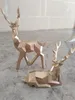 鹿像北欧の装飾家の装飾像幾何学的樹脂鹿図フィギュア/置物/彫刻現代装飾