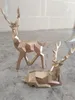 Deer Statue Nordic Decoration Home Decor Statues Geometric Resin Deer Figure/Figurines/Sculpture Modern Decoration Abstract