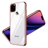 Para Iphone XR cubierta del caso de TPU protectora suave electrochapado ultra fina adelgaza Fundas para Iphone 11 Pro Max