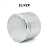 Raucherzubehör Space Case Grinder Herb Aluminiumlegierung Metallmühlen 4 Schicht 63 mm Durchmesser Schwarz Silber Verfügbar High Clone