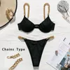 Sexy Thong Bikini 2020 Push Up Swimwear Vrouwen Hoge Snijd Bodysuits One-Piece Badpak Vrouwelijke Ring Monokini Diepe V-hals Bathers NIEUW1