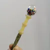 3 typer glas dabber verktyg vax olja tobak rökning dab cap kvarts banger nagel glas bong rökning tillbehör dab stick carving verktyg