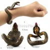 Fake Snake Novelty Toys Simulation Snake Resin Bracelet Scary Rattlesnake Cobra Horror Funny Birthday Party Toy Joke Prank Gifts